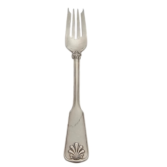 Tiffany & Co Shell & Thread Sterling Silver Salad Fork 6 3/4" #19062